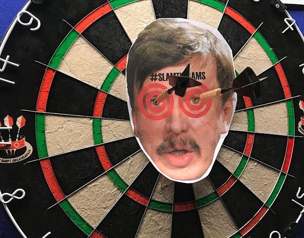 Now You Can Pee on Stan Kroenke’s Stupid Face at a Hotshots Bar Near You
